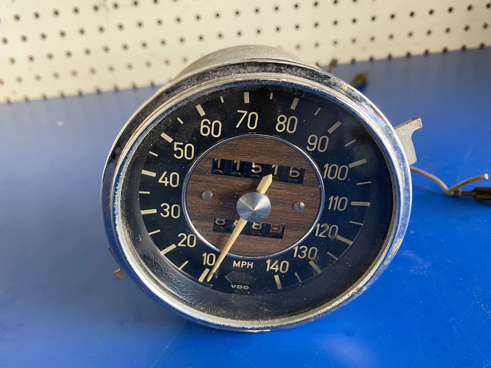 Medidor de contador de viaje MPH velocímetro BMW E9 2000cs Foto 2 de 4