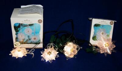Verpackung 2010 Hallmark Wonder & Licht Schimmernd Schneeflocken Set 2 Boxen W