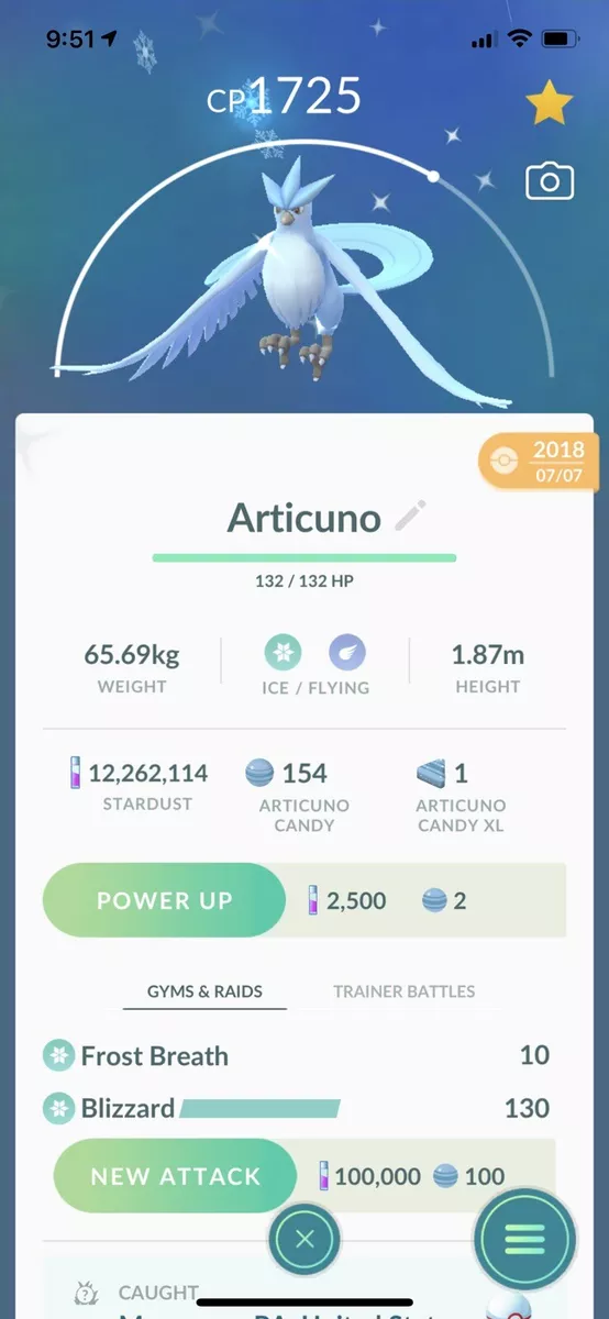 Shiny Articuno ✨ Pokemon Trade Go