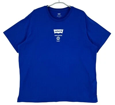 LEVI'S STRAUSS & CO Rundhals Blau T-Shirt Herren Größe XL - Bild 1 von 4