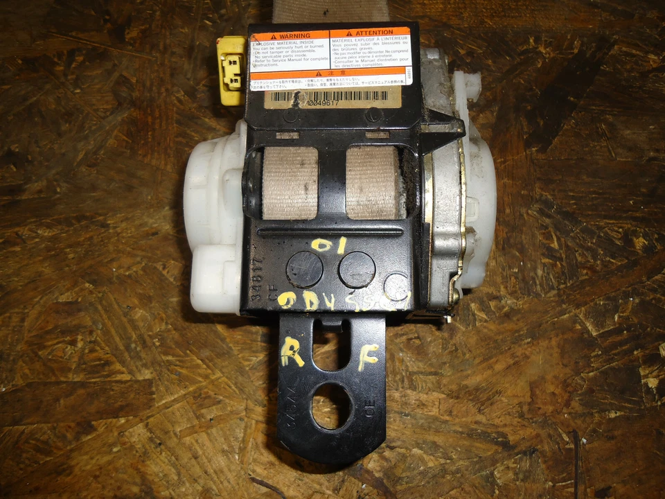 Honda Odyssey 2001 cinturón de seguridad delantero derecho del lado del pasajero Foto 4 de 4