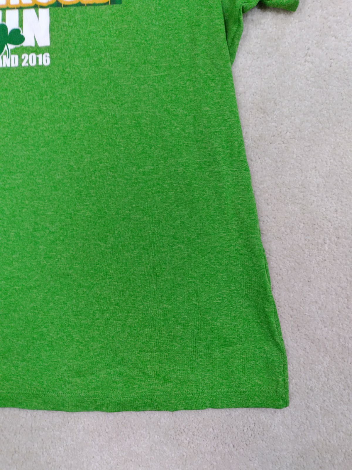 Shamrock Run Shirt Womens XL Green Adidas Portland 2016 St Patrick Athletic Tee