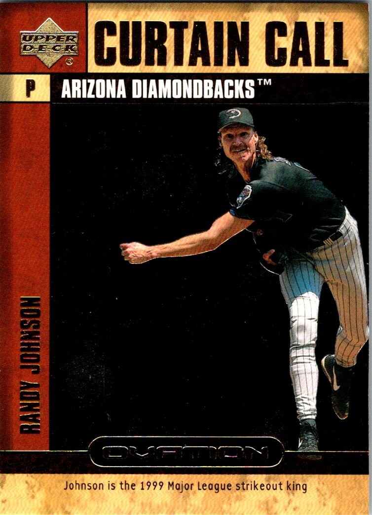 2000 Upper Deck Ovation Curtain Calls #CC10 Randy Johnson