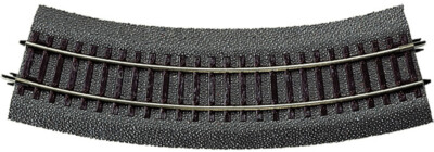 Roco 42522 24 Curved Tracks R2 r = 358 mm 30° with Ballast and Sleepers