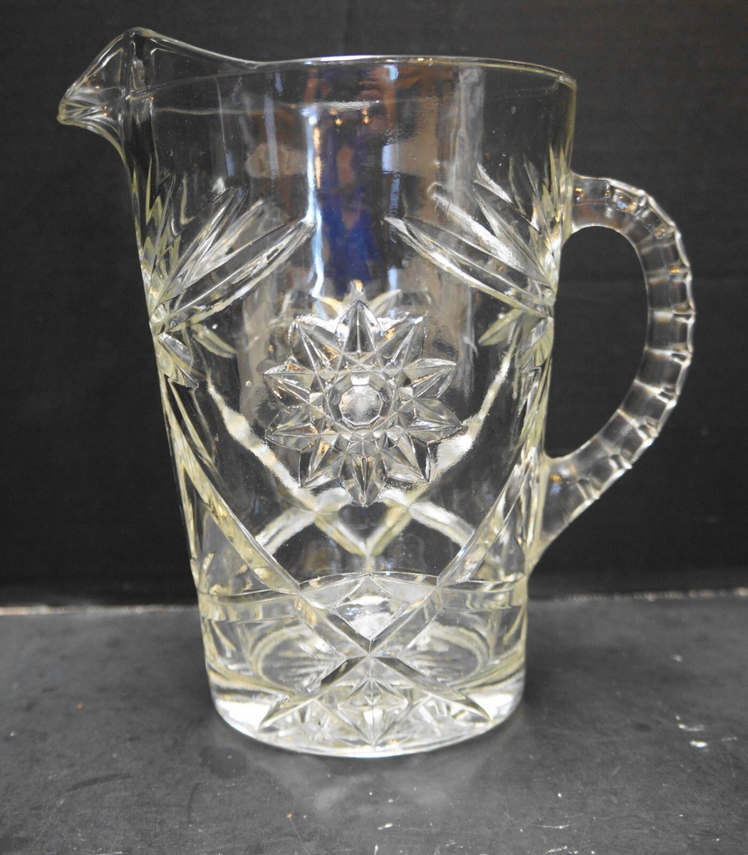 Anchor Hocking Early American Prescut 54 Oz Pitcher | eBay