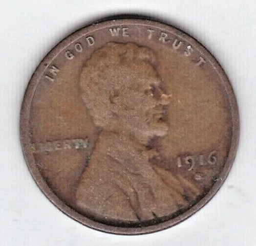 1916 S Lincoln cent in FINE condition ~ PLEASE SEE THE SCAN    stk L70