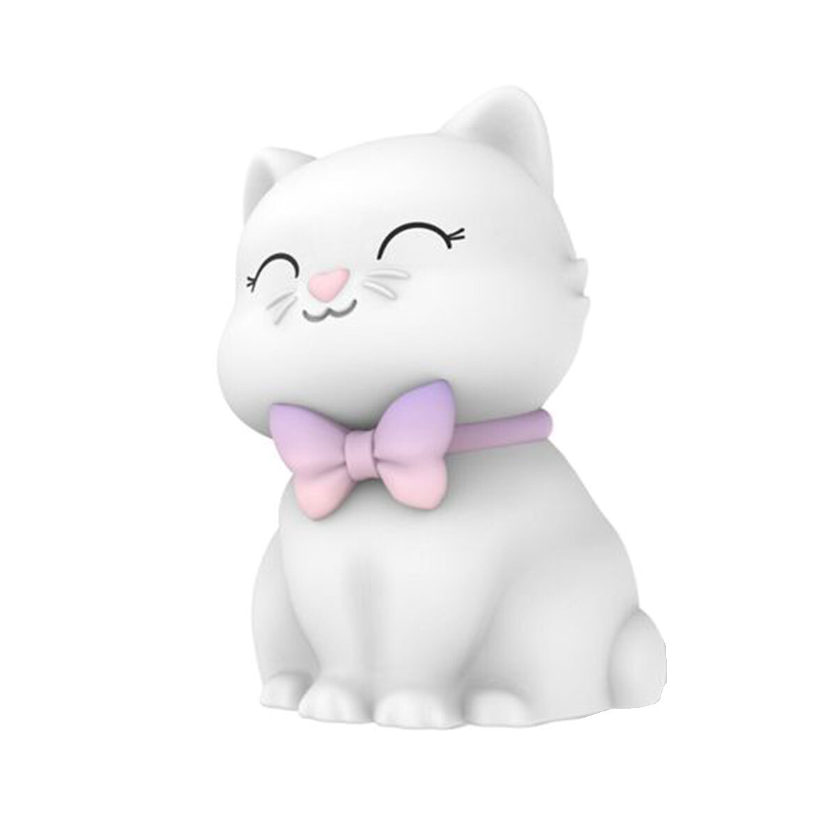 Veilleuse chat silicone souple anti-obscurité pour rassurer enfant la nuit