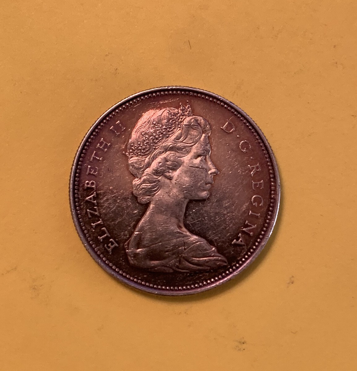 1966 Canada 1 Dollar Silver Coin Young Queen Elizabeth II 2nd