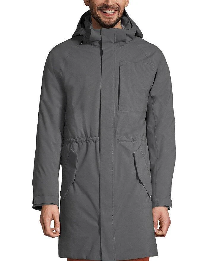 LANDS END Men s S 34 36 Insulated Waterproof Commuter Coat NWT 300