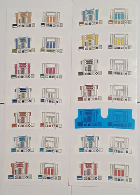 Vintage Star Wars R2-D2, R5-D4 & More 14 Replacement Stickers 2 - No Need To Cut