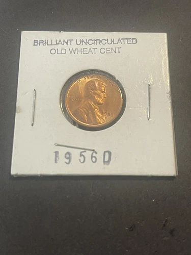 1956-D Lincoln Wheat Cent Choice Gem Red BU 1c X1498