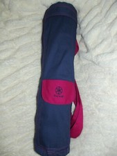 GAIAM Full-Zip Mat Bag, Cargo Pocket Yoga Bag, PURPLE workout embroidered  Mat