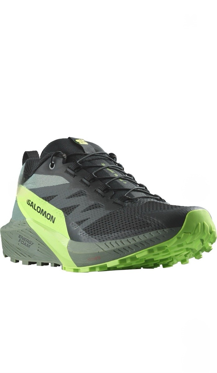 SALOMON SENSE RIDE 5 473111 SENSLIDE LOW TOP SNEAKERS BLACK 