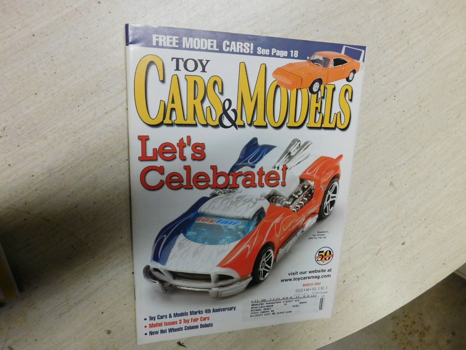 Hot Wheels Toy Cars & Models Magazine 2002 March Maelstrom Hot Wheels