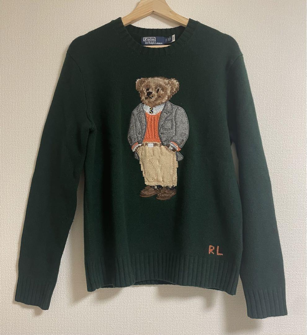 Polo Ralph Lauren Polo Bear Knit Sweater Green Size S 30th Polo Ralph Lauren Polo Bear Knit Sweater Green Size S 30th