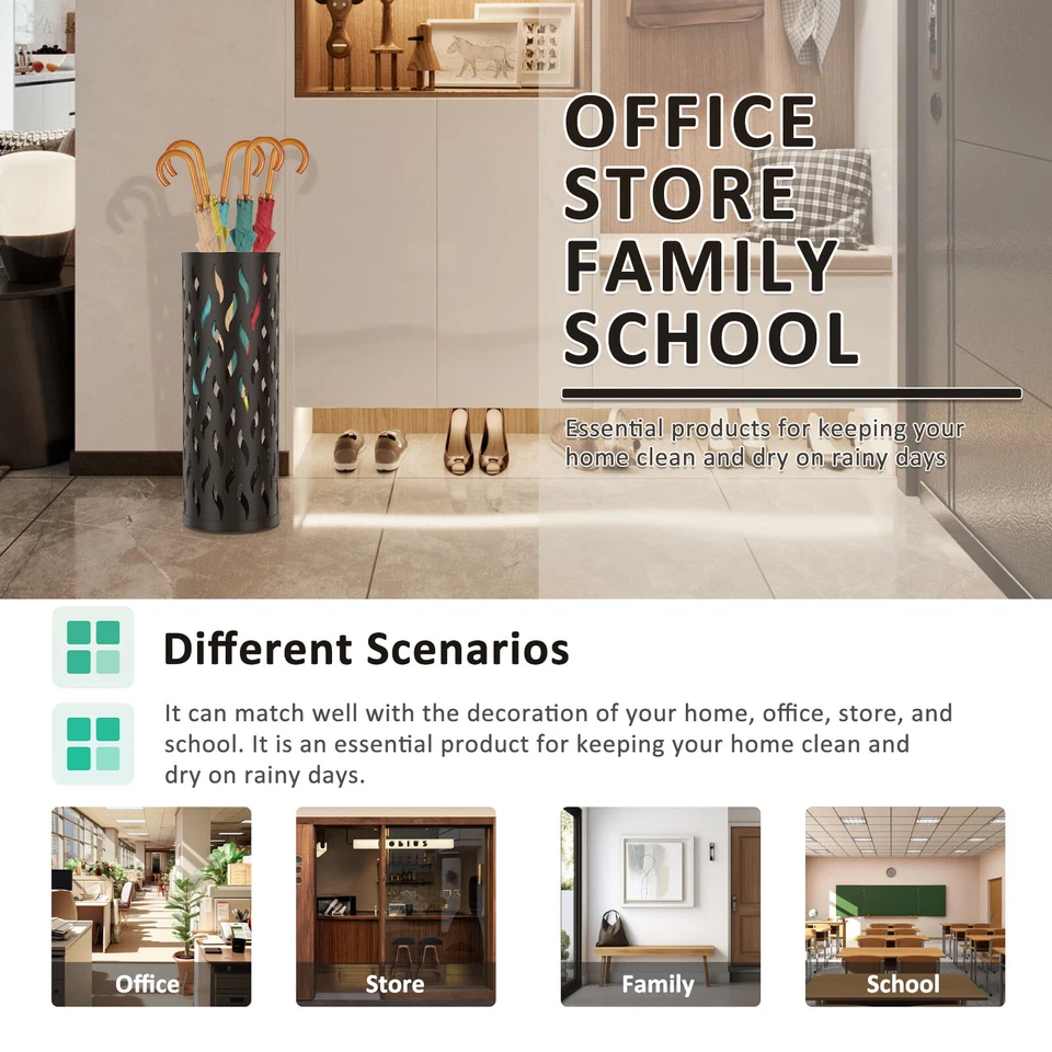 Umbrella Stand Metal Umbrella Holder Hollowed Umbrella Rack Umbrella Stand Rack - image 4 of 4