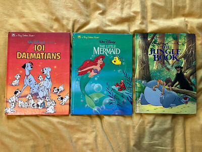 Disney A Big Golden Book Lot Of 3 90's Vintage | eBay