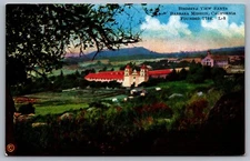 Birdseye View Santa Barbara Mission, Santa Barbara, California Founded 1786