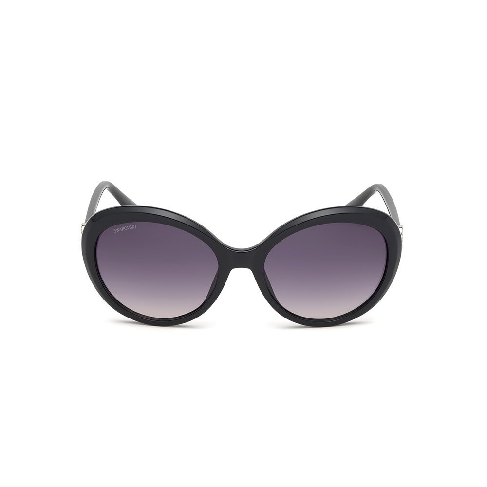 Swarovski SK204 01B Black Round Oval Plastic Sunglasses W  display picture 2