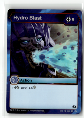 #ad Bakugan Pro TCG Hydro Blast Hex Foil Battle Brawlers $4.99