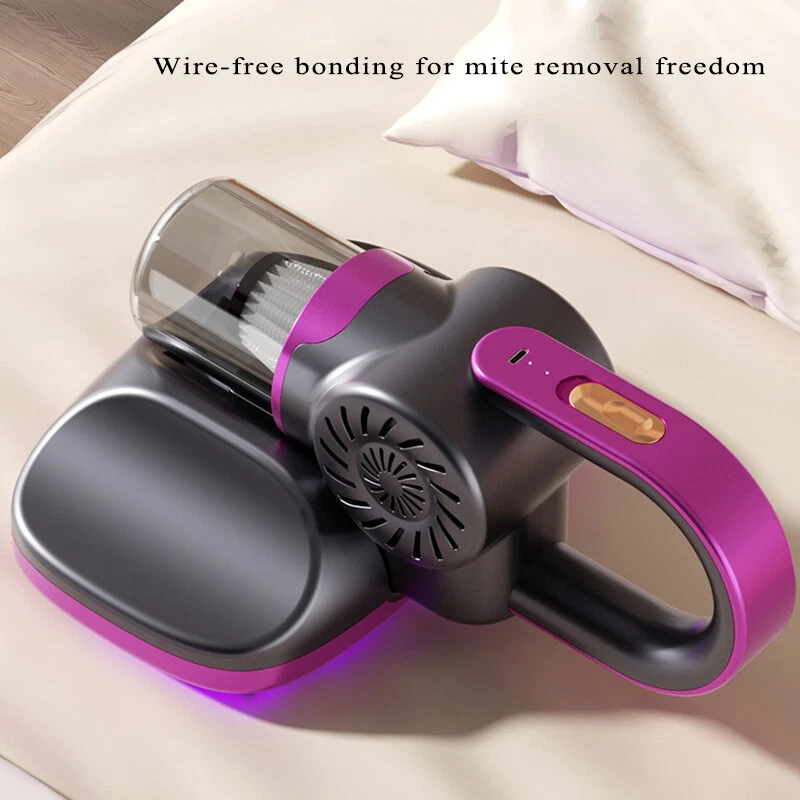 Aspiradora de mano inalámbrica UV removedora de ácaros para cama sofá limpieza de alfombras Foto 3 de 4