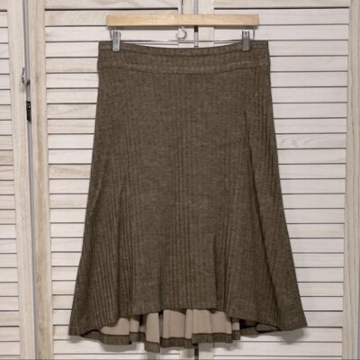 Banana Republic Asymmetrical Midi Flutter Bottom Skirt Size 10