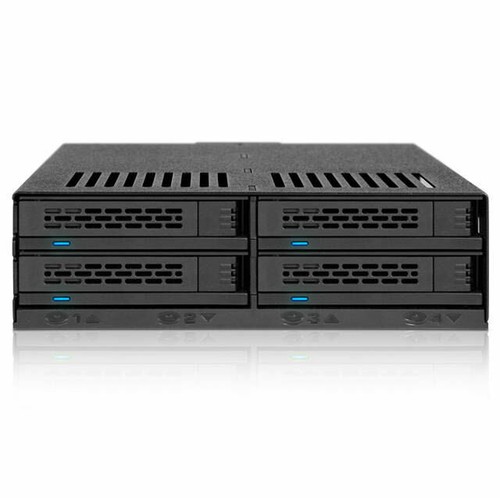 ICY DOCK MB324SP-B 4 x 2,5 pulgadas SAS/SATA HDD/SSD sin herramientas intercambio en caliente rack móvil - Imagen 3 de 7