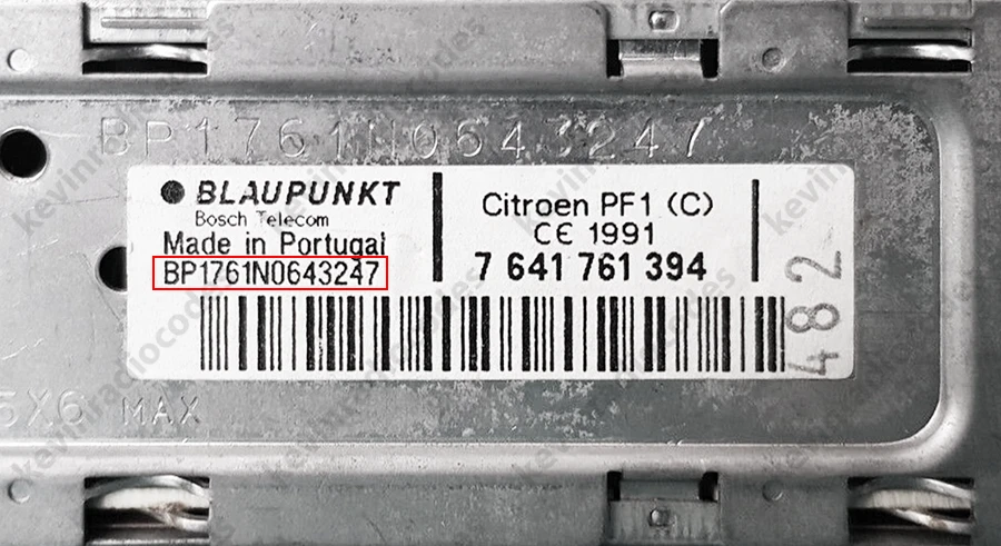 ✅CITROEN RADIO DEKODIEREN PIN CODE FÜR ALLE MODELLE BOSCH CLARION BLAUPUNKT VP2✅ - Bild 2 von 4