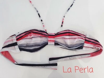 LA PERLA Luxe Top Bikini Bandeau M NEW EUR 38 IT 44 FR 40 UK 12 USA 8 Val 95€  - Photo 1/4