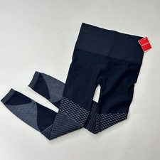 Spanx Women  s Medium Seamless Moto Leggings Slimming Tummy Control Activewear