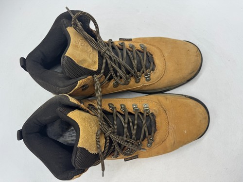 Timberland White Ledge Hiking Boots Women's Mustard Leather Lace-Up Ankle - 13 - Picture 2 of 7