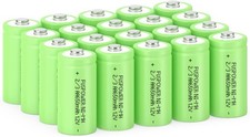 24Pcs 2/3AA NiMH Rechargeable Battery 1.2v 650mAh Button Top for Solar Lights US 0.92 per gallon