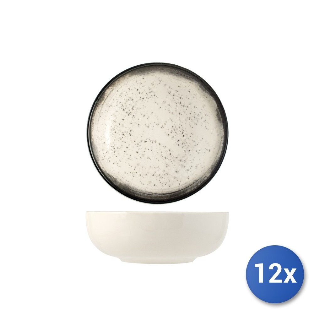 Stock 12 Coppette Marte 17cm Stoneware | Resistenza Extra per Ristorazione