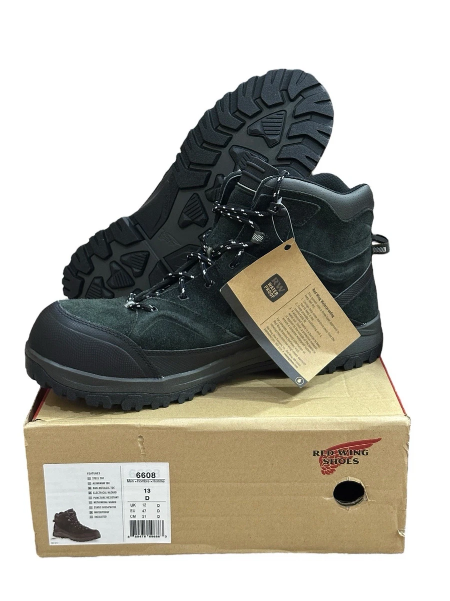 Red Wing NIB 6349 Men\'s Black Suede Hiking Boots Size 9 E2 Men main image 4