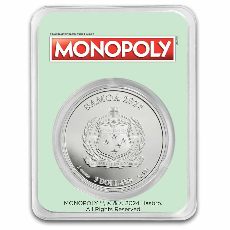 2024 Samoa 1 oz Silver Monopoly Board Space: Chance with TEP | eBay