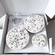 Image of Blomus Ponto Wall Hooks Set of 3 Terrazzo/Off-white UNUSED & BOXED (1 Missing)