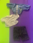 Vintage Cabbage Patch Kids Doll Clothes 3 Pc lot Blue Windbreaker (655)  Jeans