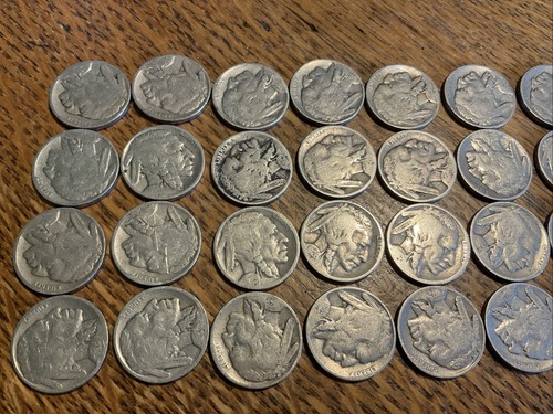 $2 Roll 40 Partial Date 1920s Buffalo Nickels - Free Shipping #1 - Picture 2 of 3