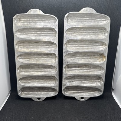 Two (2) Griswold Aluminum Corn Bread Stick Pan VINTAGE