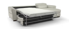 Sofology Metropolitan Leather 4 Seater Chaise Sofa Bed with Storage in Trusty Ma