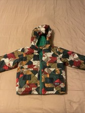 Patagonia Baby Boy Reversible Tribbles Outwear Puffer Hooded Jacket Sz 6-12 Mon.