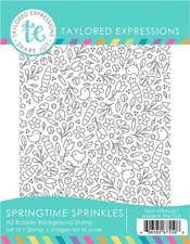 Taylored Expressions  SPRINGTIME SPRINKLES  Background Rubber Stamp Set