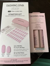 Dashing Diva , Starter Kit, Semi-Cured Gel Nail Polish Strips,Includes  LED Lamp
