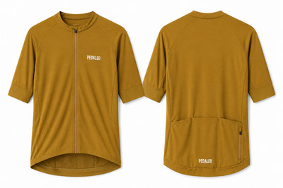 PEdALED Element LTW Damen Radtrikot Mustard Gr. L W5SLJEL41PE00L