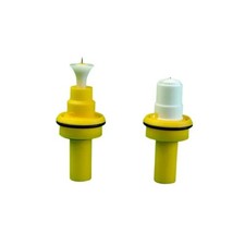2Pcs New round Flat nozzle Electrostatic Powder Coating spray gun for Wa9ner X1