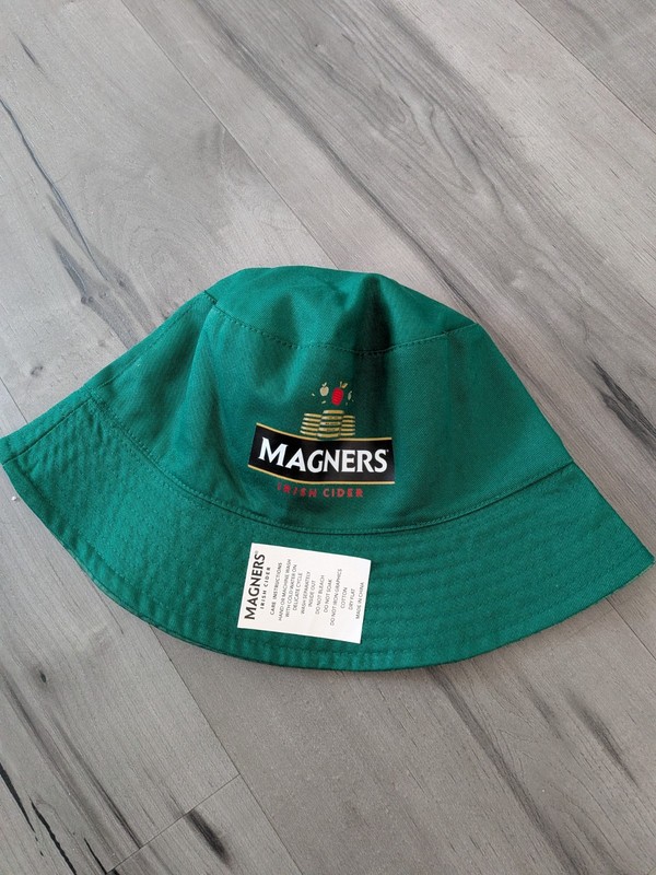 Magners Irish Cider reversible bucket hat green st Patty's beer guiness pub beer