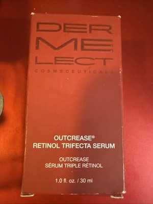Dermelect Outcrease Retinol Trifecta Serum Full Size Cosmeceuticals 1 fl.oz New!