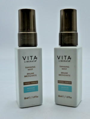 NEW 2PC Vita Liberata Tanning Mist Tinted Medium 1.69 fl.oz. Travel Size