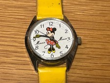 Seiko Minnie Mouse Disney Time Mickey Hand-Wound Watch Vintage 5000-6030 JPN