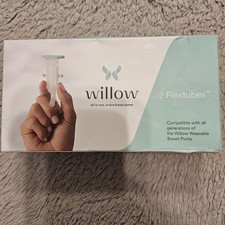 SEALED Willow Hands Free Breast Pump Flextubes: 2-Pack  Spare Use / Replacement